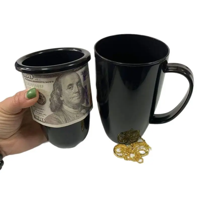 Portable Double Safe Water Cup With Hidden Compartment Hide Sight Secret Key Medicine Box Bottle Storage Case For Travel Outdoor