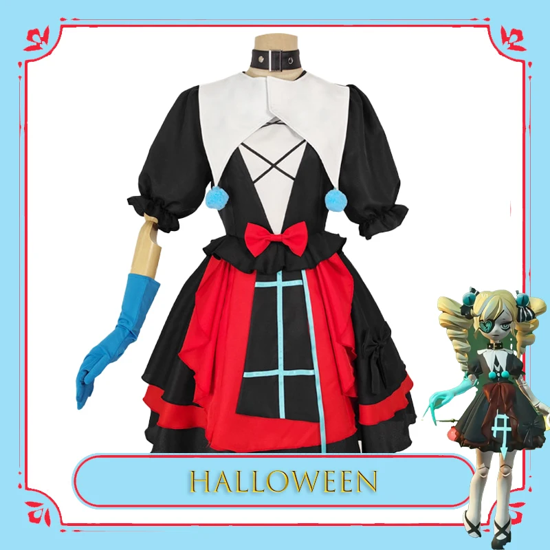 

BEscape Terrifying Night Clown Cosplay Costume Spectral Halloween Anime Horror Outfit Wronged soul kawaii Christmas costume game