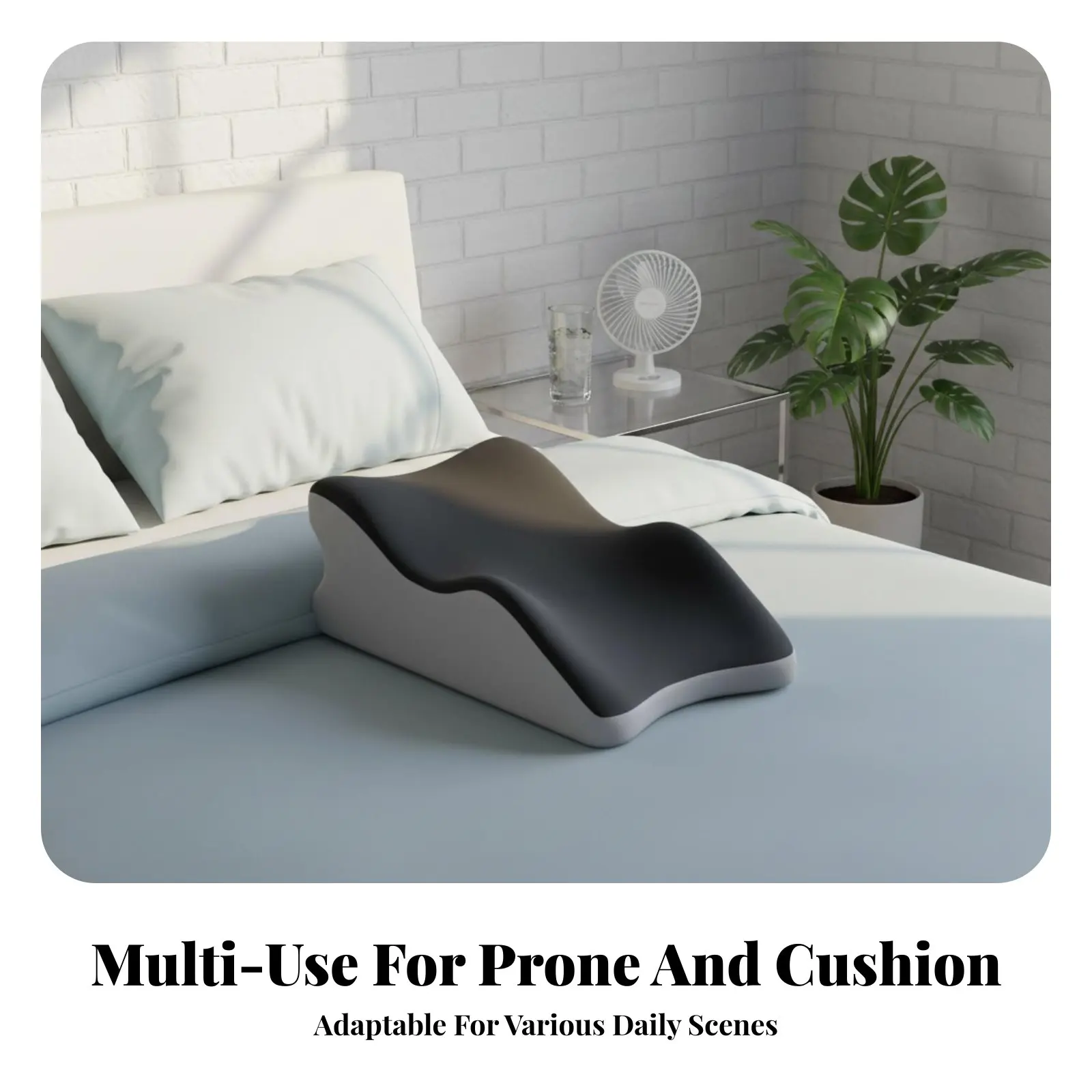 Bed Pillow for Phone Use Breathable Material Ergonomic Stomach Sleeping Pillow Stomach Sleeping Support Pad for Readers view 6