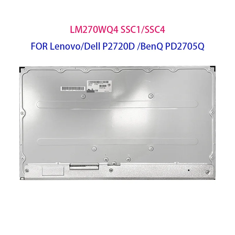 FOR Lenovo/Dell P2720D /BenQ PD2705Q  LCD Screen LM270WQ4 (SS)(C1) LM270WQ4 (SS)(C4) LM270WQ4 SSC1 LM270WQ4 SSC4