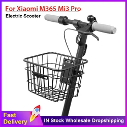 Electric Scooter Stainless Head Handle Basket for Xiaomi M365 Pro for Ninebot Max G30 F20 F30 Carryings Storage Hanging Basket