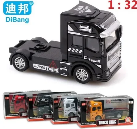 Good quality Container Truck Kids Toys Car 1:32 Pull Back Hot Alloy Plastic Toy Model Cars Children\'s Gift