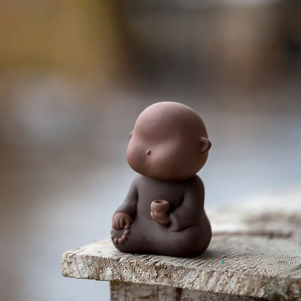 

Cute taste Zen tea pet small decoration mold tea art little monk tea table accessories silicone mold