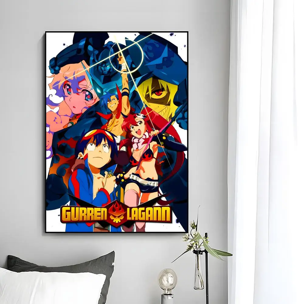 Action-Anime-Poster „T-Tengen Toppa Gurren Lagann“, Wandkunstdruck, dekoratives Wandbild, Heimdekoration, Geschenk, ungerahmt – Detail 11