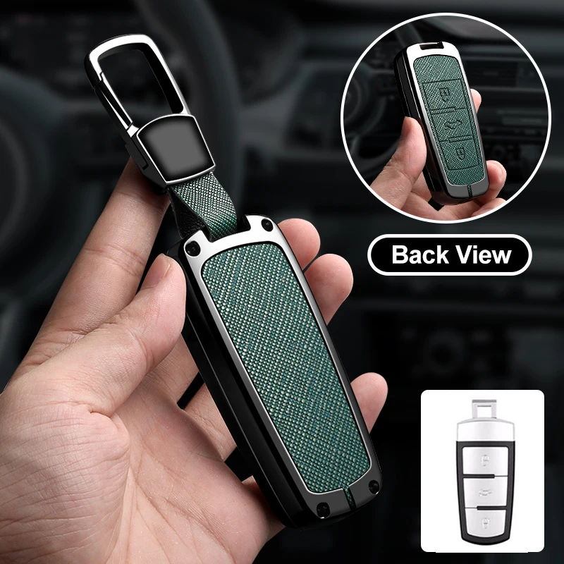 Suitable Metal Car Key Case Cover Shell For Volkswagen VW CC Passat B6 B7 Passat 3C CC Maogotan R36 B5 B7L Protect Accessories