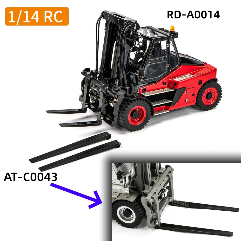 Toy Big Forklift RD-A0014 Extended Forks Attachment LESU RC AT-C0043 1/14 Scale RC Toy Upgrade Modification DIY Accessories Part