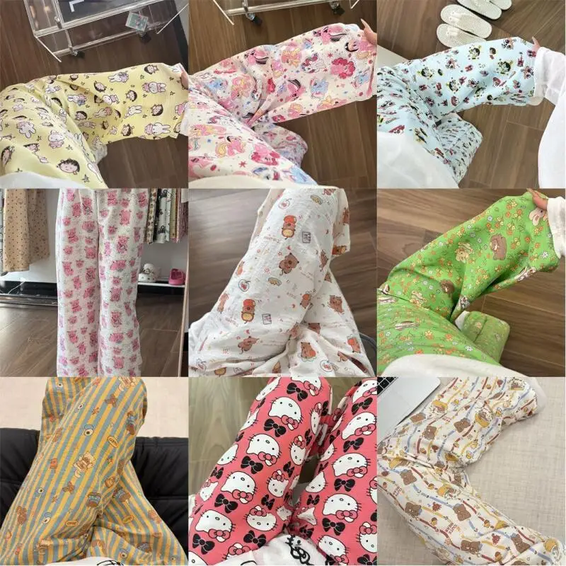 Meisje Loungewear set microvilli hello kitty kawaii Cartoon Student Casual herfst winter revers vest Homewear Pyjama nieuwe Hot