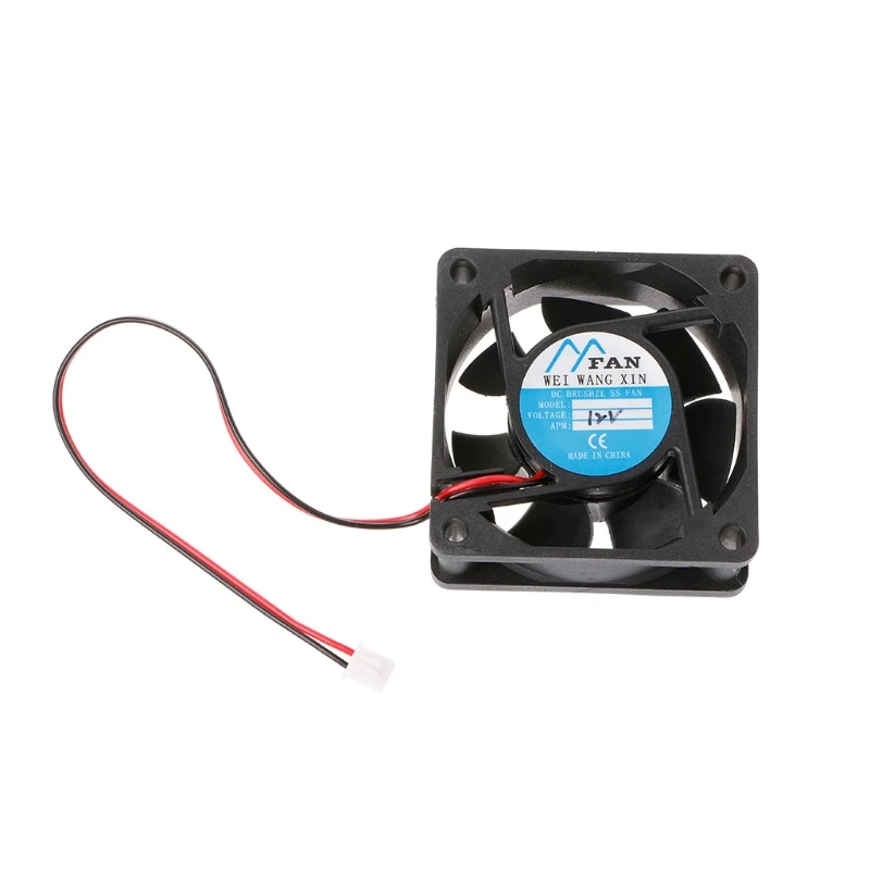 

Sleeve Bearing High Speed Fan Silent 6cm for DC 12V 24V 2 Pin for DC Brushless Cooling Exhaust Fan 3200RPM for CPU Serve