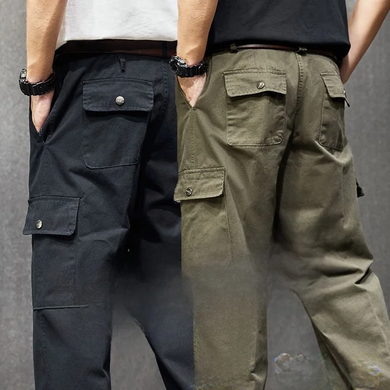 

Mens Workwear Pants High Waist Straight Leg Work Trousers Resistant to Wear And Tear for Construction Workers Autumn Season