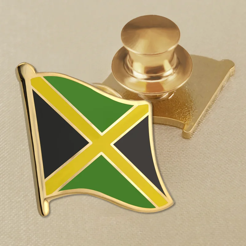 Jamaica National Flag Lapel Pins Country Badges