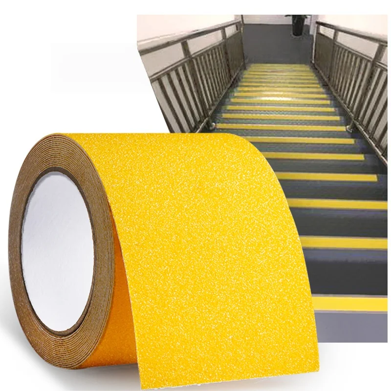1Roll 10cmx5m Anti Slip Tape Self-adhesive Non Skid Ramp High Traction Friction Abrasive Adhesive Sticker For Stair Floor Step ﻿