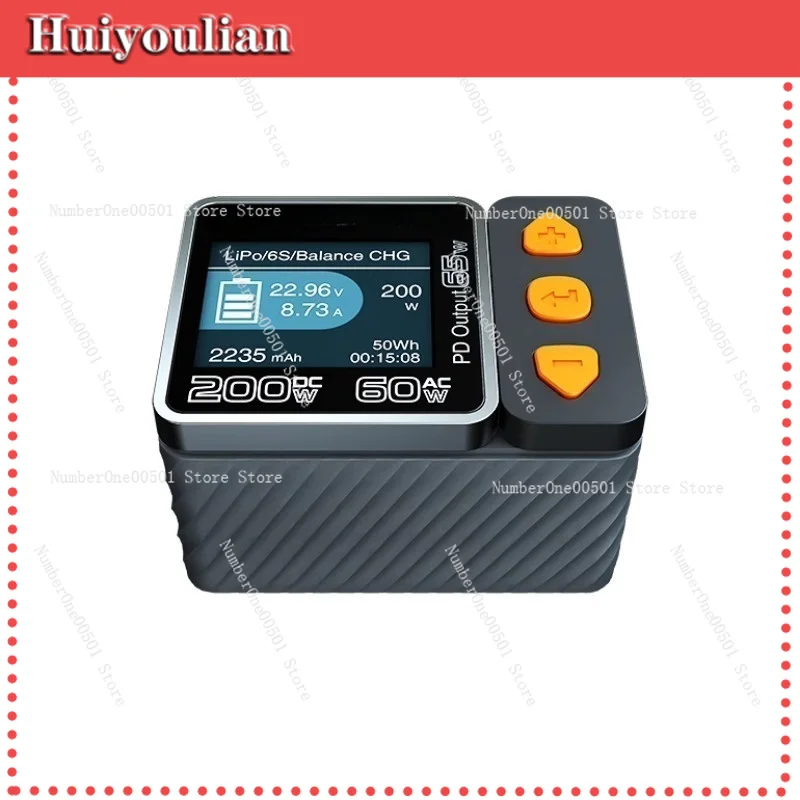 

Smart Balance Charger 200W DC 60W AC for RC Drone LiPo Battery Portable LCD Display Charger B6ACneo -011