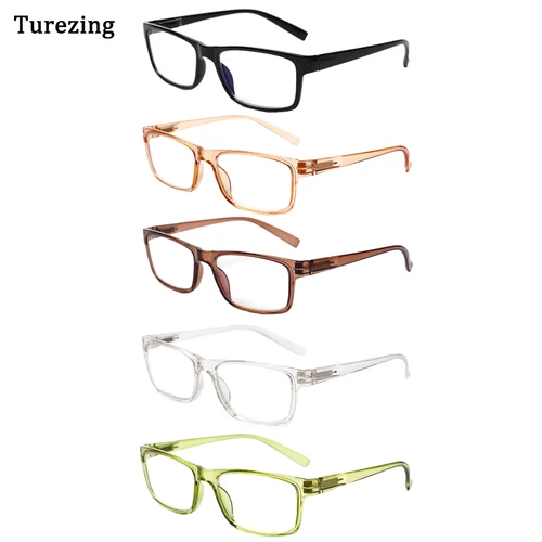 Turezing-gafas de lectura para hombres y mujeres, anteojos recetados decorativos de moda, bloqueo de luz azul, antifatiga, Anti UV