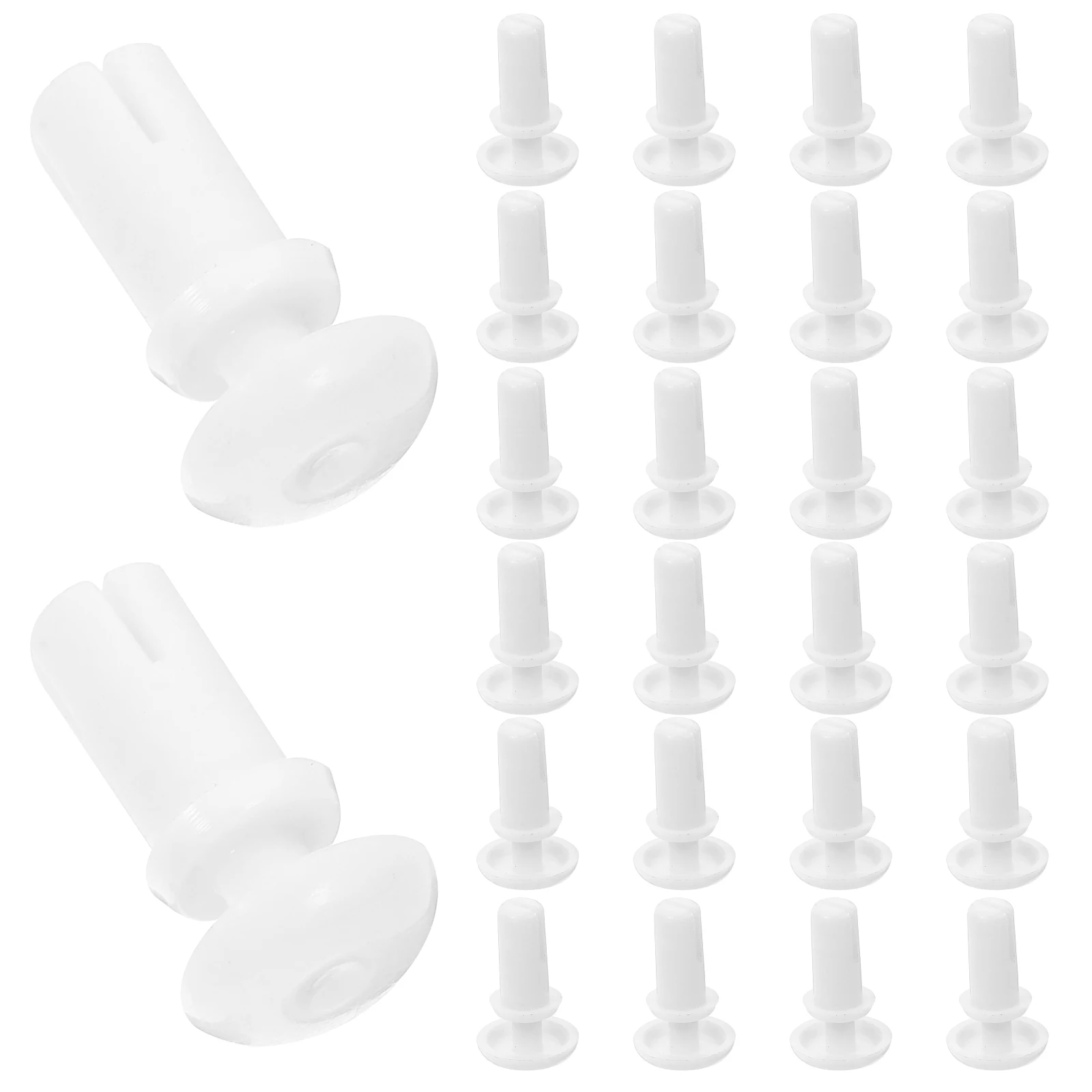 

100pcs Plastic Insulated Expansion Clips Fasteners White Rivet Car Auto Panel Trim Bumper Drywall Microwave Button Door Body