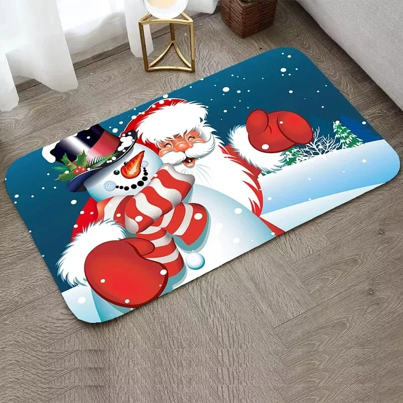 House Living Room Porch Entrance Mat Christmas Absorbent Kitchen Carpet Home Decoration Bedroom Floor Mat