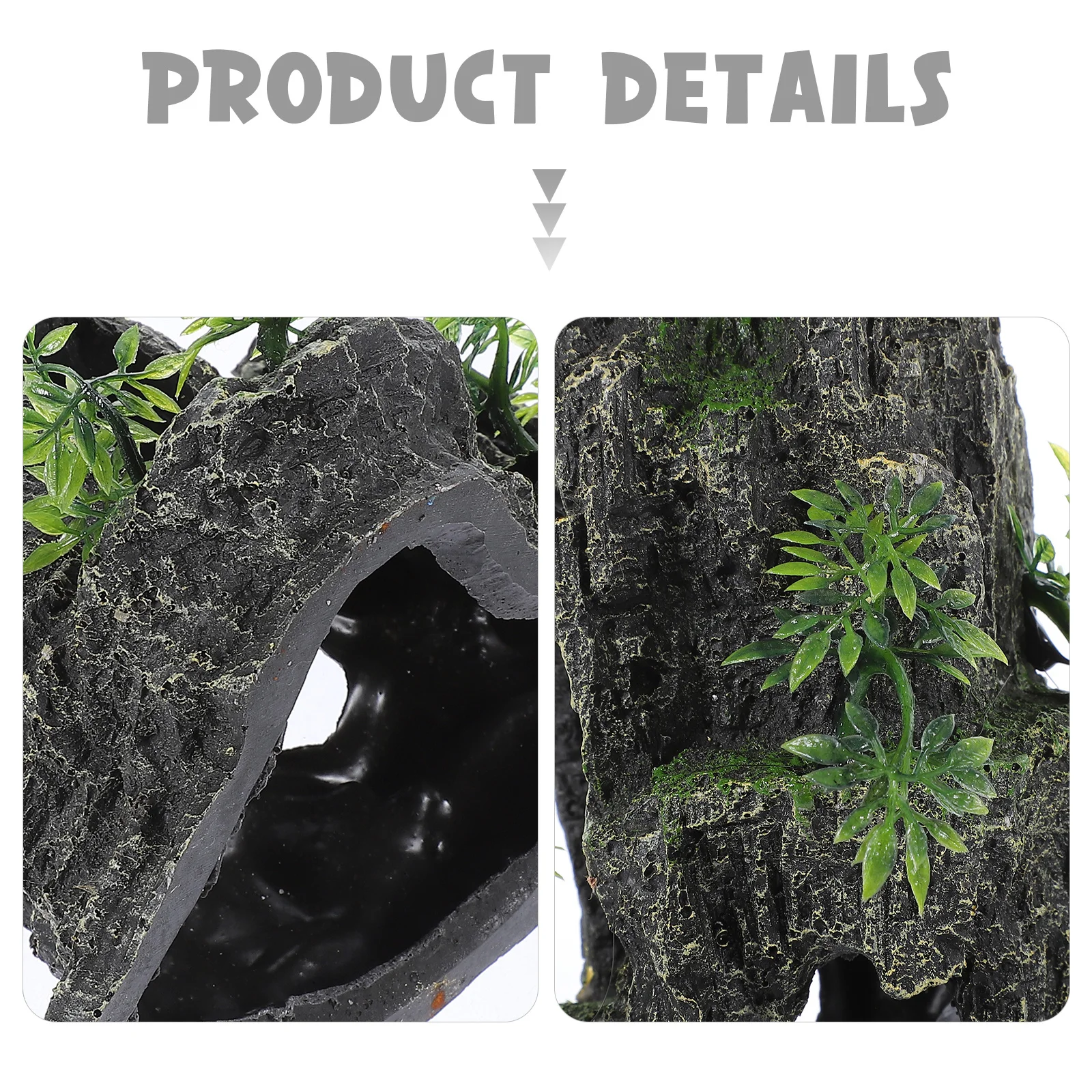

Realistic Resin Ornament Aquarium Landscaping Stone Lightweight Accessories Landscape Fish Tank Decoration Rockery Fish Tank