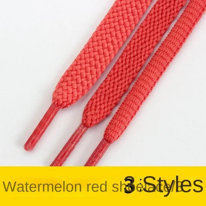 

Watermelon Red Shoelace Flat OvalAJ13Canvas Board Casual Sports Running Basketball Shoes Men and Women High-Low Top