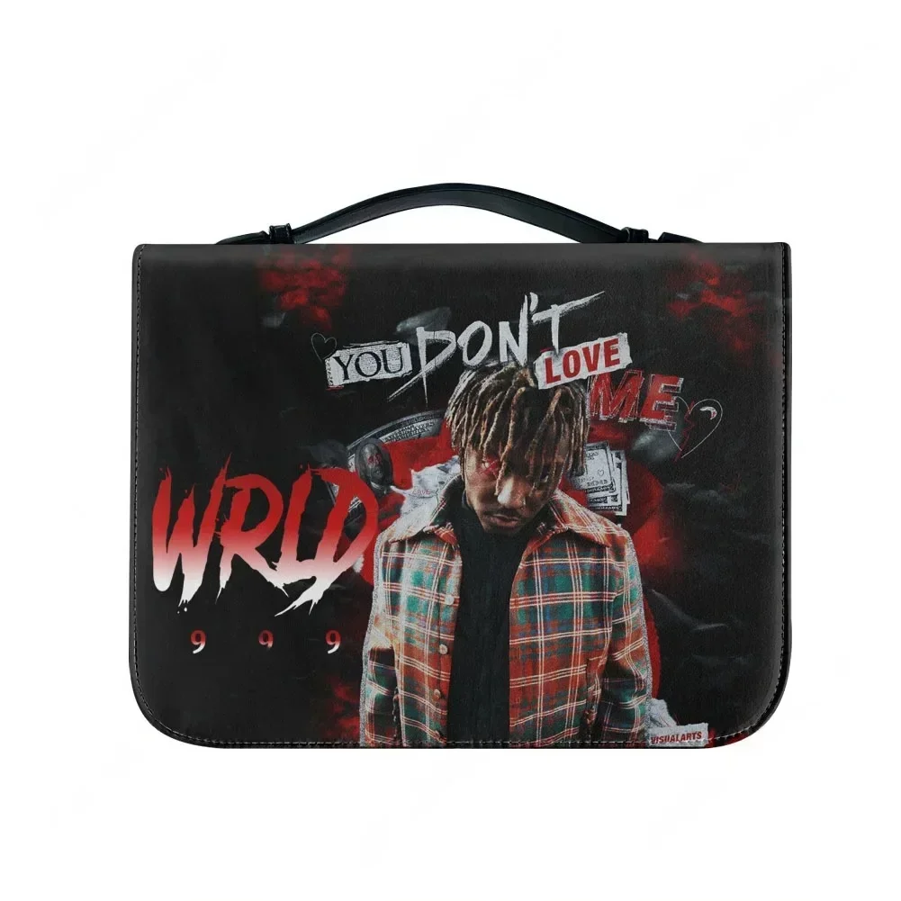 

Juice Wrld 999 Hiphop Rapper Bible Bag Christian Gifts Personalized Cover Bible Pack Waterproof Leather Bag Pockets Package Case
