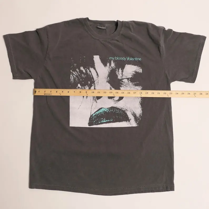 私の血まみれのバレンタインデーのシューガイズバンドシャツ、バンドTシャツ、ウルトラフェードツアー、アンビエントノイズポスト、パンク、代替グランジ、シングルアルバムカバー