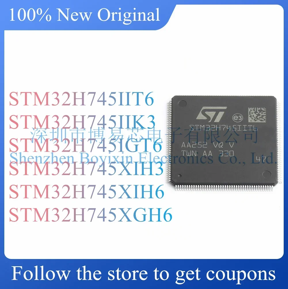 

NEW STM32H745IIT6 STM32H745IIK3 STM32H745IGT6 STM32H745XIH3 STM32H745XIH6 STM32H745XGH6 Original Product