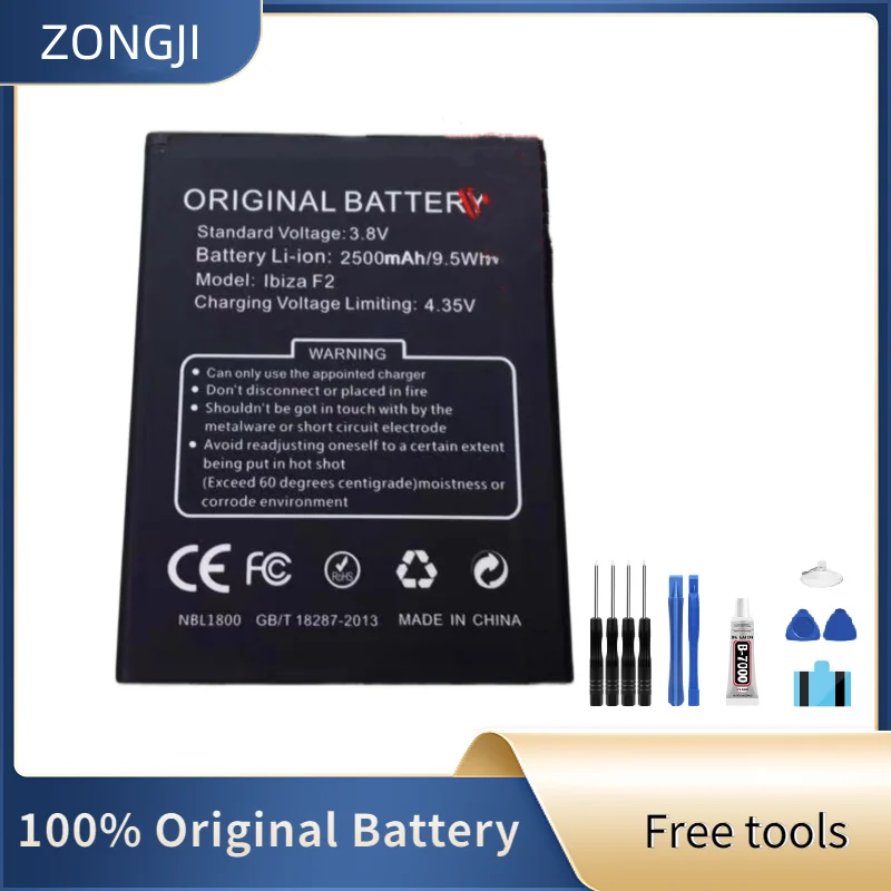 Новый аккумулятор 2500 мАч IBIZA F2 для Doogee F2 IBIZA MTK6732 64-битный четырехъядерный 4G LTE сотовый телефон 5,0 