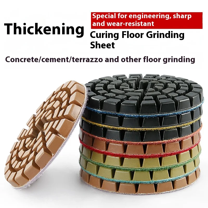 Diamond Thick Resin Abrasive Discs For Concrete Flooring, Cement Curing, Sanding, Refurbishing And Polishing