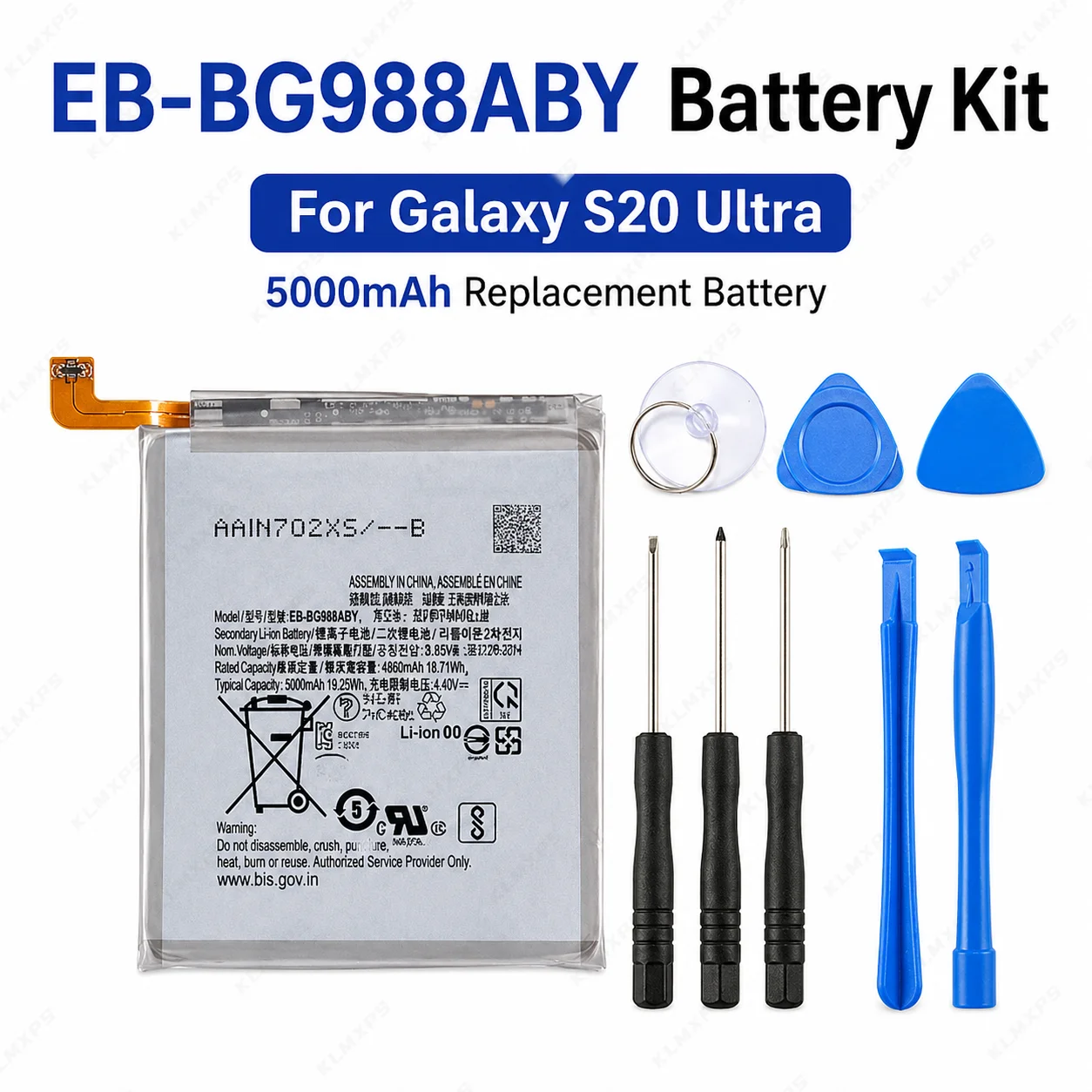 Phone Battery For Samsung Galaxy S20 S20 Plus S20 Ultra S21 FE 5G EB-BG980ABY EB-BG985ABY EB-BG988ABY EB-BG990ABY+Tool Set