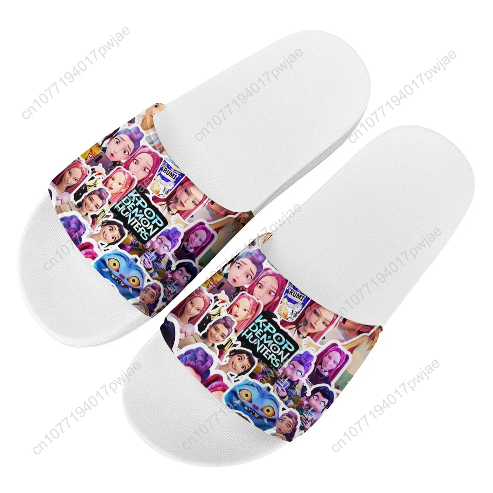 KPop شيطان الصيادين ميرا النعال المنزل أحذية ماء رجل إمرأة شبشب صيفي الرجعية داخلي في الهواء الطلق مخصص صنادل شاطئ بركة