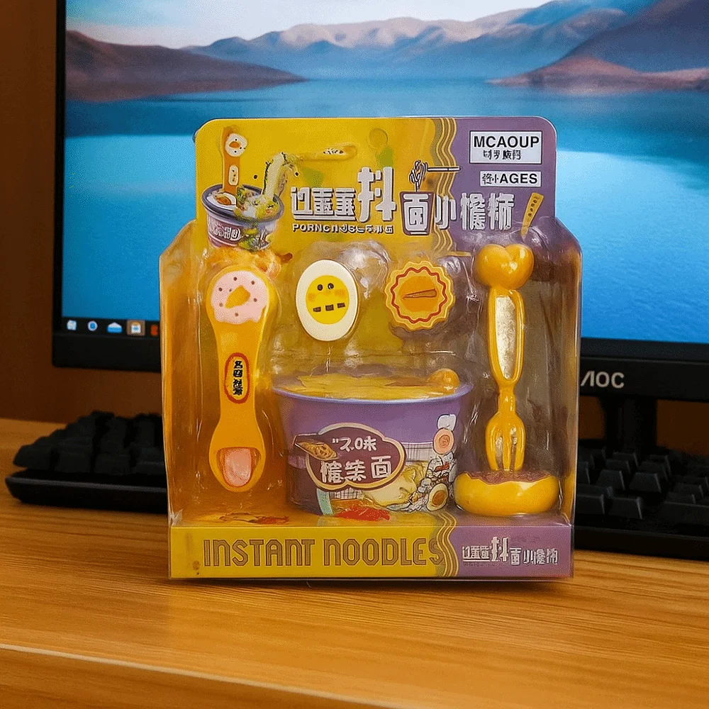 Giocattolo di alimentazione Ramen simulato Gioco di ruolo Educazione precoce Giocattoli di alimentazione alimentare Giocattoli da cucina per cartoni animati Giocattoli per case da gioco Giocattolo per bambini