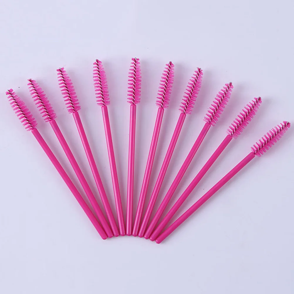 50 stuks wimper make-up borstel wimper mascara tool voor salon of thuisgebruik buigbare tip geen klontering meer roze wimper mascara borstel