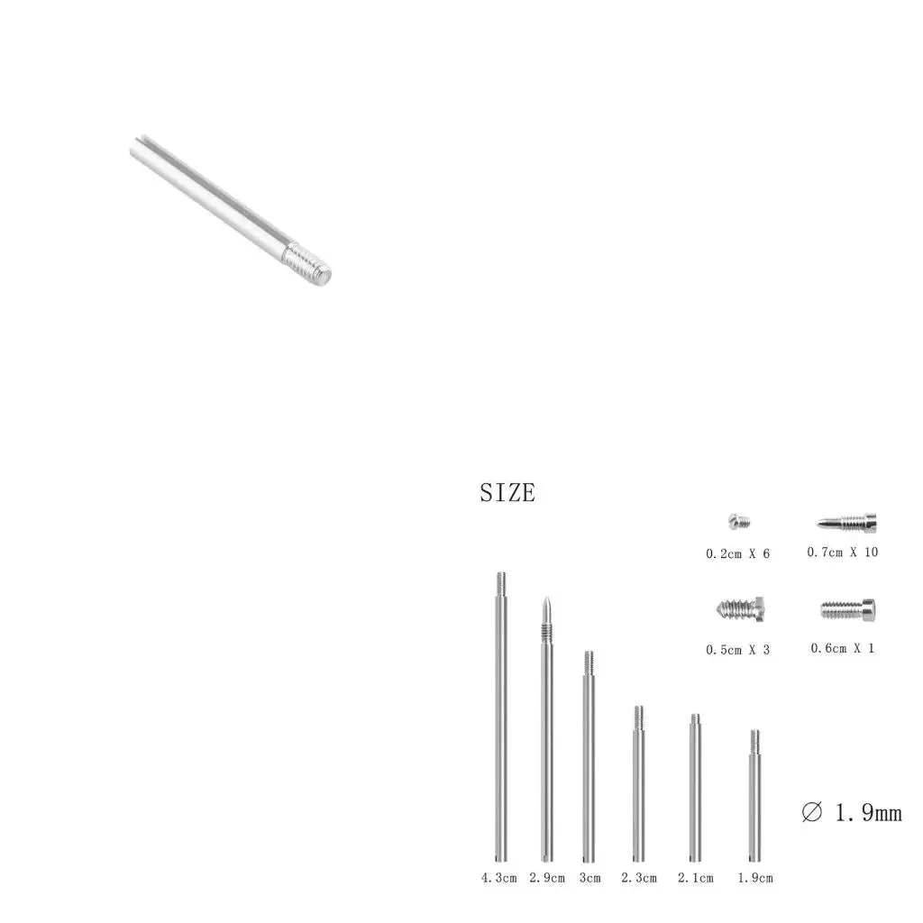 Q39E 34Pcs Clarinet Repair Parts Screws Metal Clarinet Reparing Maintenance Parts Screws Tools Set Clarinets Accessories