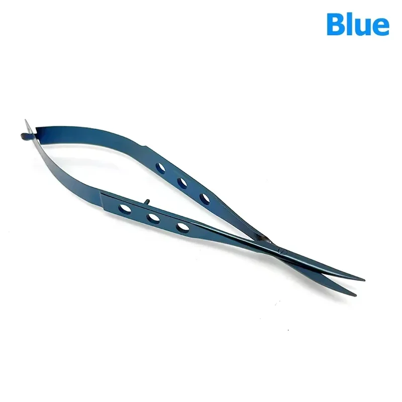 Conjunctival Scissors Curved Blunt Titanium Handle Ophthalmic Surgical Scissors Fine Tip Dental Instruments Micro