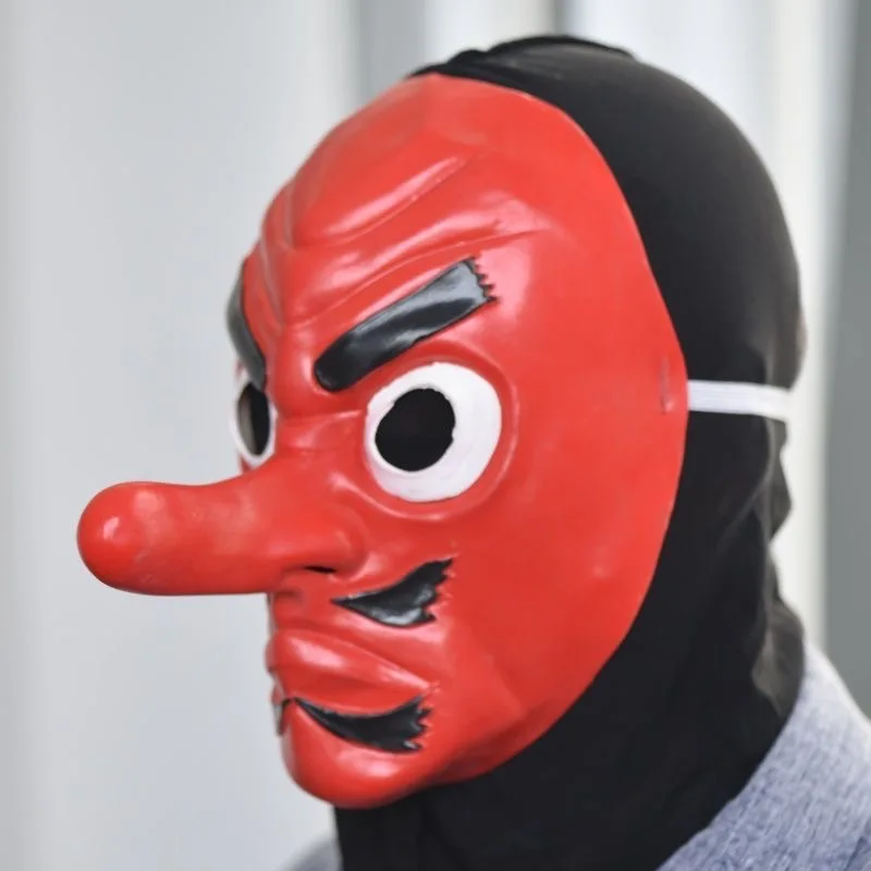 Masque Tengu japonais Anime Kimetsu No Yaiba Urokodaki Sakonji Cosplay masque en Latex Hannya Tengu masque pour hommes accessoires de fête d'Halloween
