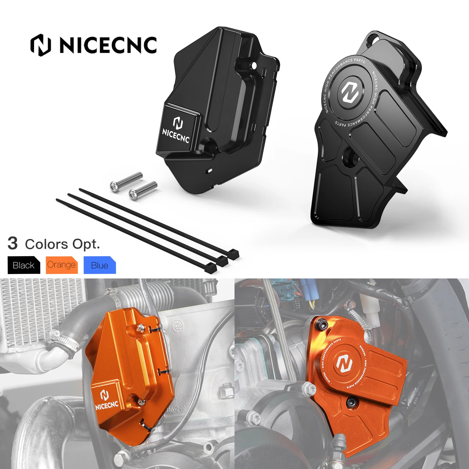 Cubierta de válvula de potencia izquierda y protector del cuerpo del acelerador TPS para KTM EXC 300 TBI EXC 250 XCW 300 para Husqvarna TE 300 TE 250 TX300 2024-2025