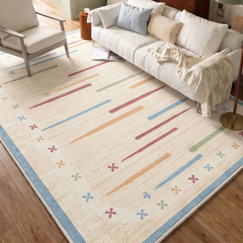 Dopamine Colors Rugs for Bedroom Thick Plush Lounge Floor Mat Fluffy Soft Cloakroom Rug Large Area Living Room Decoration Carpet
