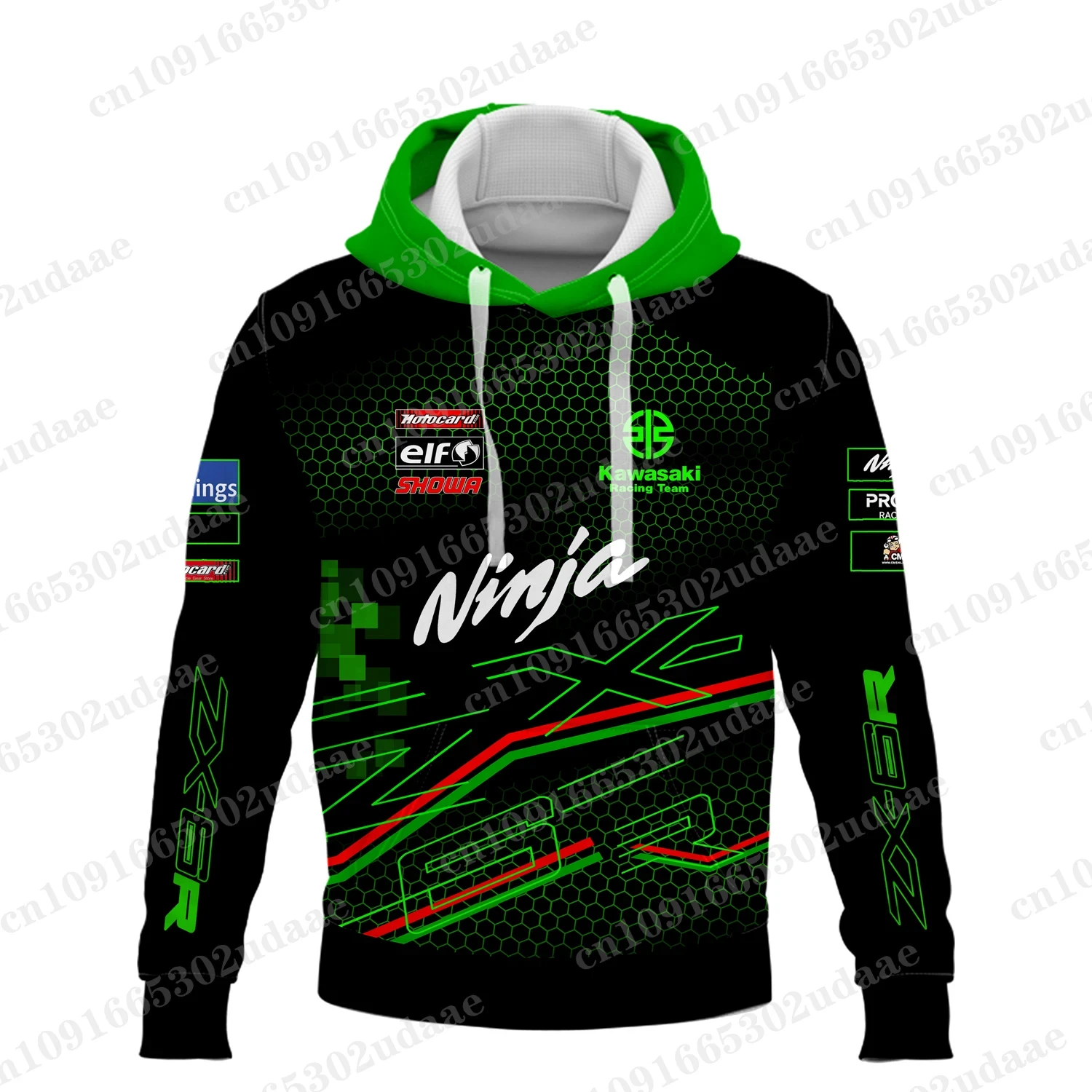 2024 New Kawasaki Racing Team Men\'s and Women\'s Casual Outdoor Sports Hoodies Racing Enthusiasts Hoodies