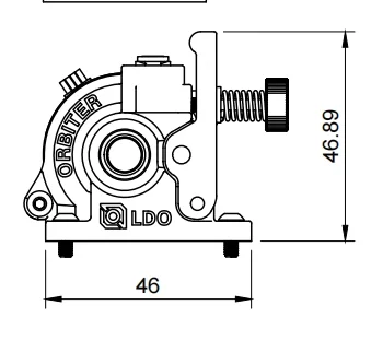 Imagem -04 - Ldo Orbiter Extrusora v2 Ldo Motor Engrenagem Dupla Acionamento Direto Ender3 Cr10 Pla Pei Tpu Abs Impressora 3d de Filamento Nyxlab-v2.0