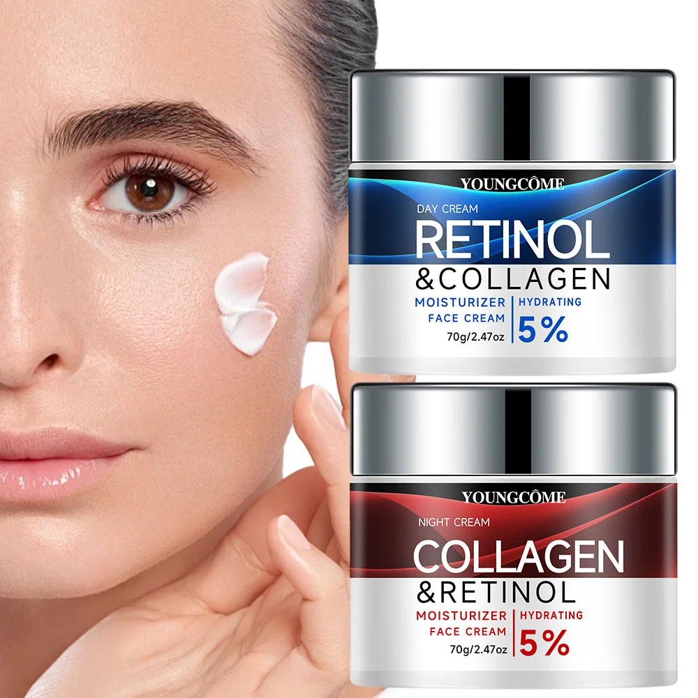 

Крем для лица с ретинолом и коллагеном, увлажняющий крем для лица, против старения, отбеливающий уход за кожей, восстанавливающий крем для удаления морщин с тонкими линиями