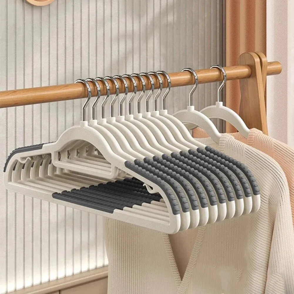 10PCS Clothes Hanging Household Hangers Non-slip Dormitory Bedroom Special Storage Clothes Hanging No Trace