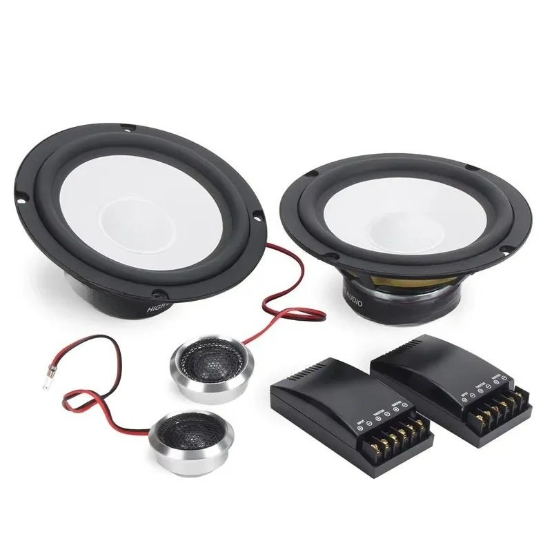 Accurate Midbass 6.5 Car Speaker Kevlar Fiber Component Speaker Set Silk Dome 4 Ohm 300W Peak for SUV