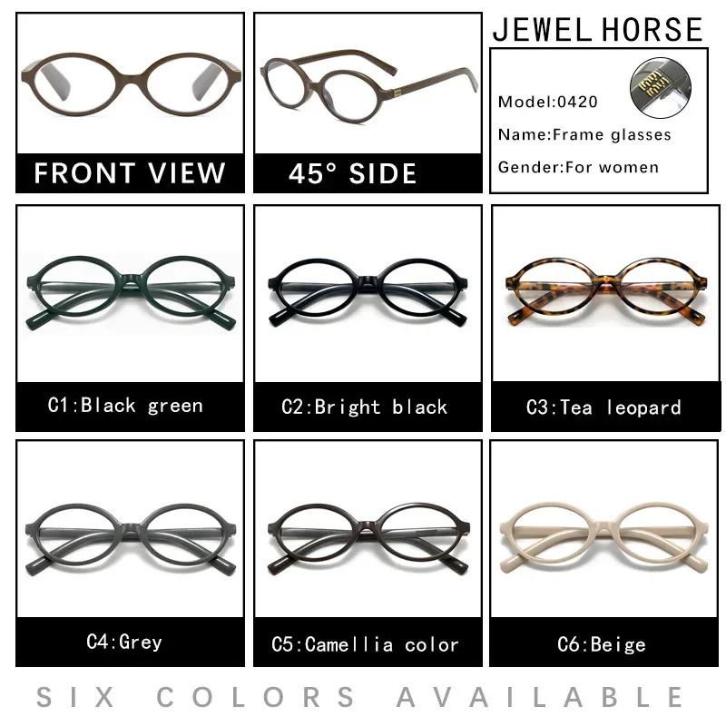 여성용 복고풍 타원형 선글라스, 표범 무늬, 사무실 및 데일리 시크를 위한 경량 프레임, 한국식 타원형 프레임