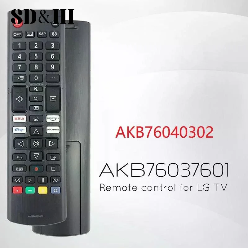1 Piece For All Models TV LED HD 4K Smart UHD HDTV With Prime-Video Netflx Channel Buttons Remote Control AKB76037601