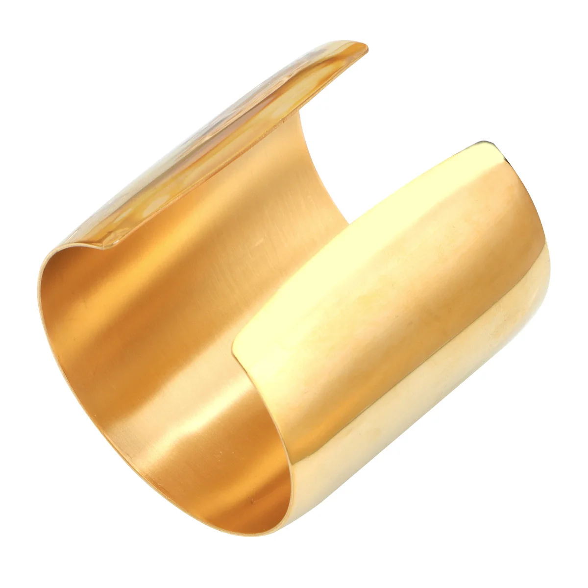 

Golden Titanium Steel Bracelet Chic Adjustable Cuff Bangle Women Stylish Jewelry Gift for Party Wedding Prom Daily Wear