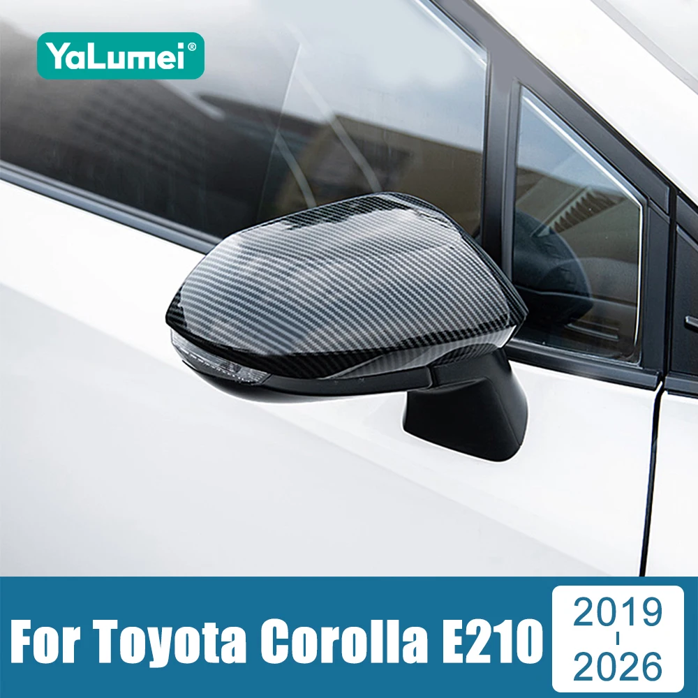 For Toyota Corolla E210 2019 2020 2021 2022 2023 2024 2025 2026 ABS Car Side Rearview Mirror Cap Cover Shell Trim Accessories