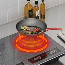 طباخ التعريفي عالي الطاقة منزلي H66 موقد مزدوج سلك نحى لوحة كريستال سوداء موقد متكامل غلاية حريق #4