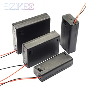 AA Batería AA Batería AA Box AA Box AA Almacenamiento con interruptor con cable 1/2/3/4 Slot 1.5V/3V/4.5V/6V 10 mejores ventas AA Battery Bailer Case - №9