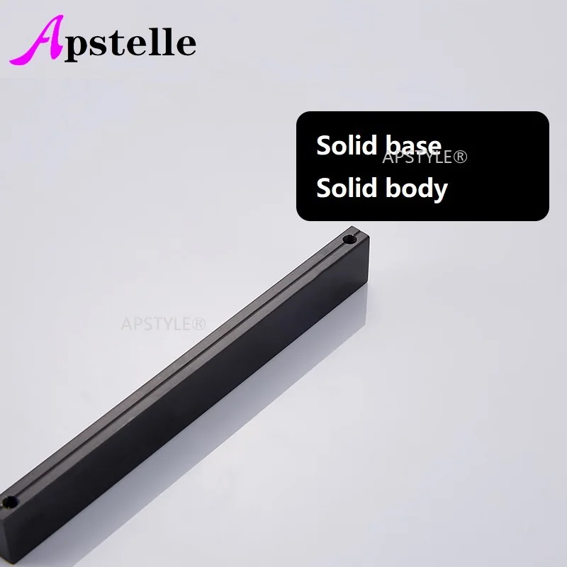 Apstelle ราวจับตู้ลิ้นชักอลูมิเนียมมือจับประตูตู้สีดำสีทอง, ราวจับตู้เสื้อผ้าตู้เสื้อผ้าแบบทันสมัยเคสอุปกรณ์เหล็กเครื่องตกแต่งบ้านแบบดึง