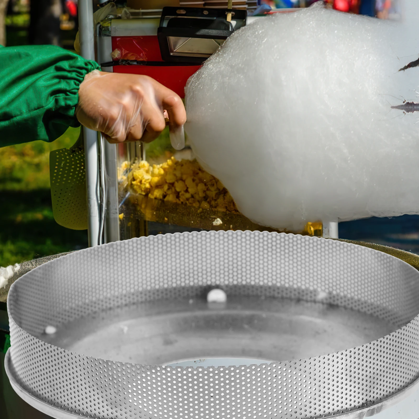 

Cotton Machine Mesh Cover Stainless Steel Sugar Dispenser Part Bowl Fine Screen Prevent Splashing Texture