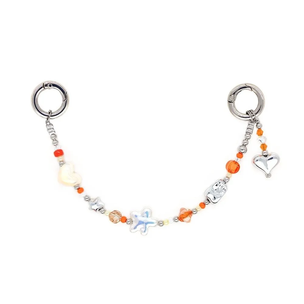 

Аксессуары для сумок Y2K, цепочка для телефона из бисера, полимерный цветок, красочная сумка, очаровательная сумка из сплава, универсальная сумка ручной работы, подвески для друзей