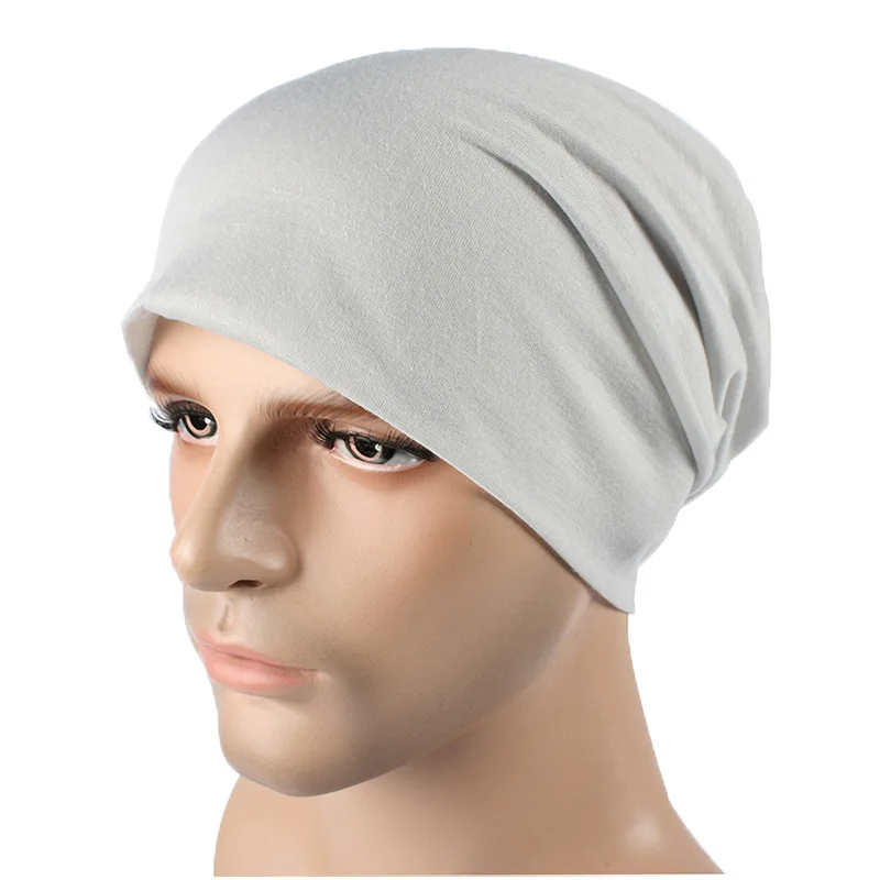 Gorros finos de algodão tricotados para homens e mulheres, gorro casual cor doce, chapéus primavera, outono